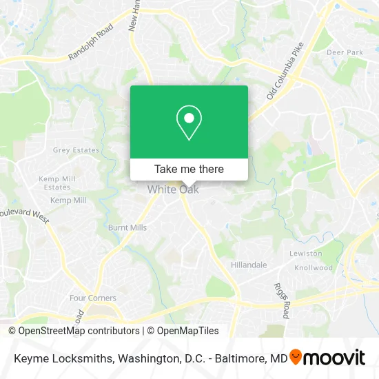 Keyme Locksmiths map