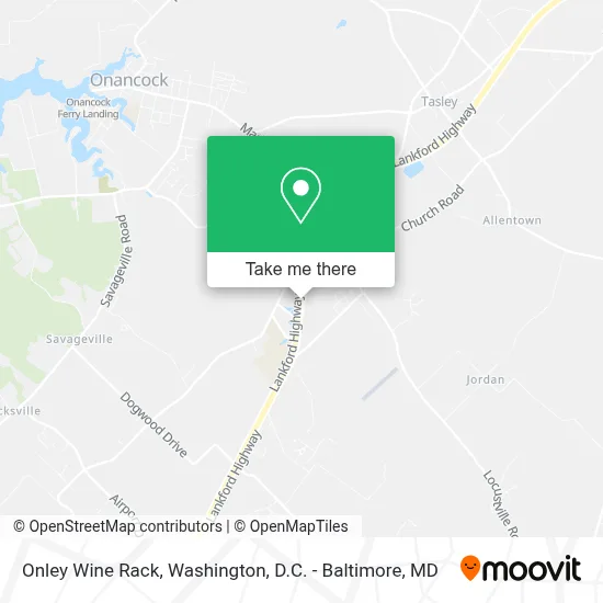 Onley Wine Rack map