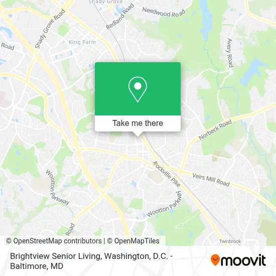 Brightview Senior Living map