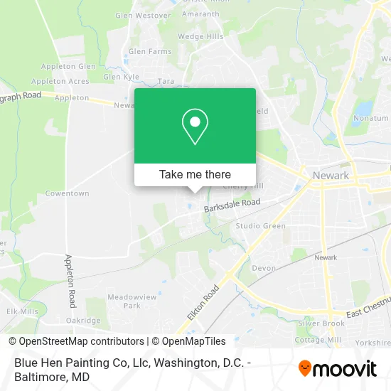 Blue Hen Painting Co, Llc map