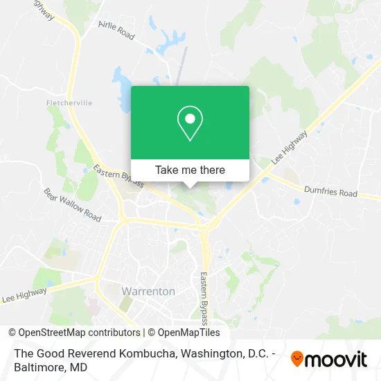 The Good Reverend Kombucha map