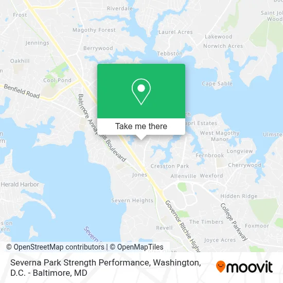 Severna Park Strength Performance map