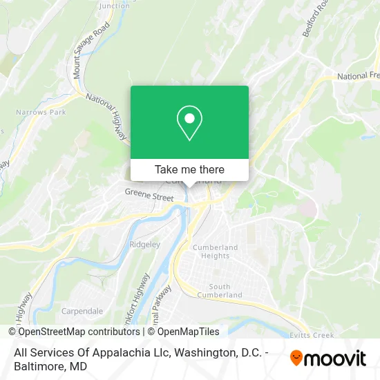 All Services Of Appalachia Llc map