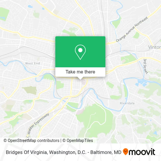 Bridges Of Virginia map
