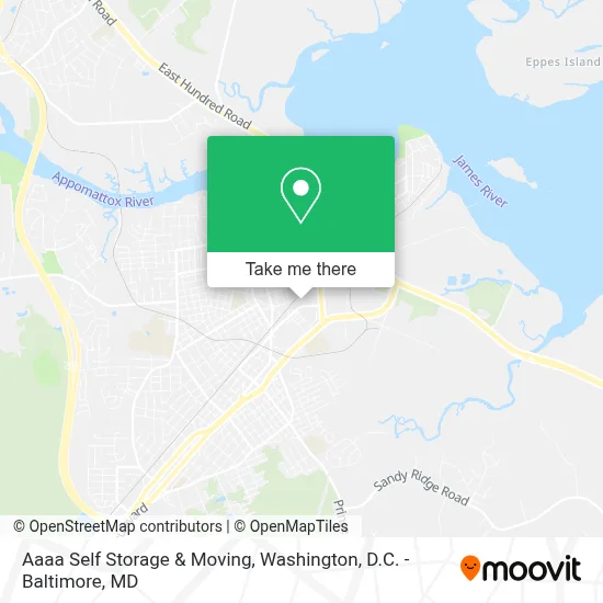 Aaaa Self Storage & Moving map