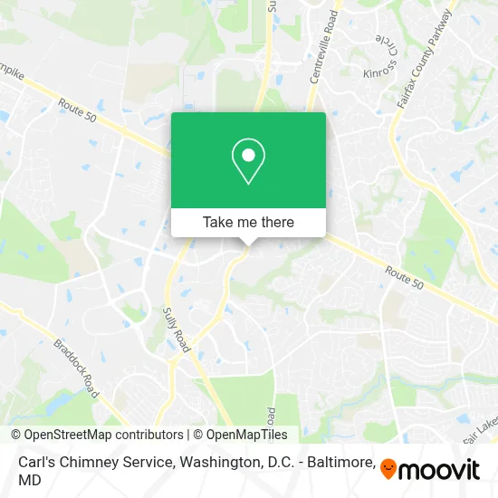 Carl's Chimney Service map