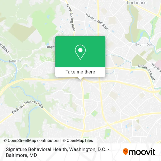 Signature Behavioral Health map