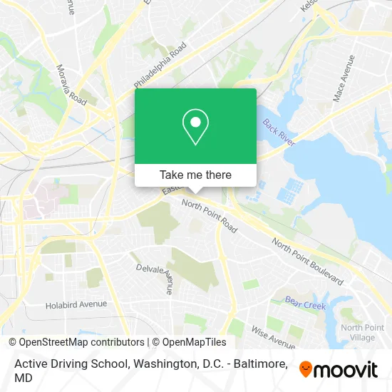 Active Driving School map