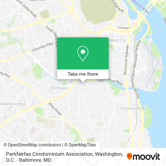 Parkfairfax Condominium Association map
