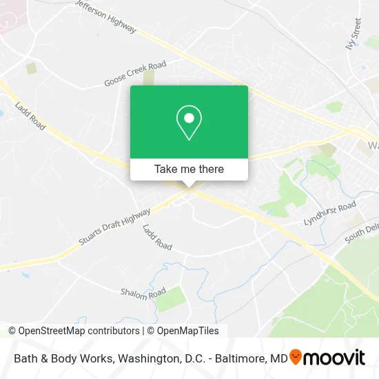 Bath & Body Works map