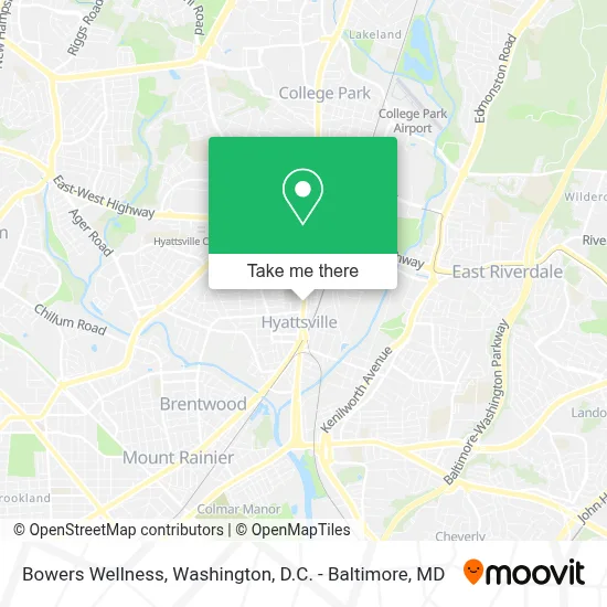 Bowers Wellness map