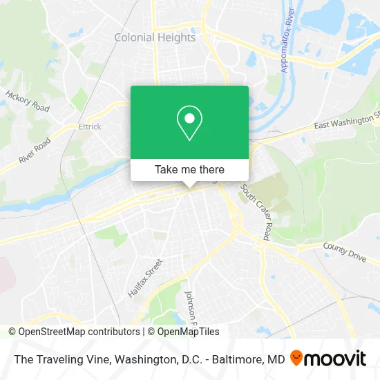 The Traveling Vine map