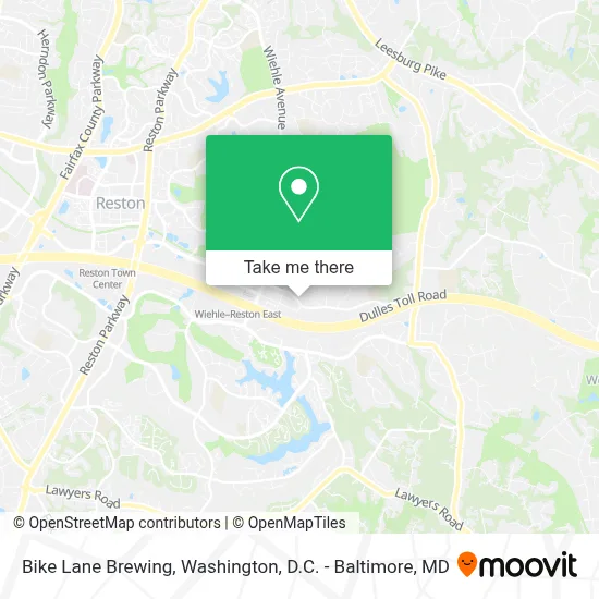Bike Lane Brewing map