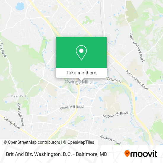 Brit And Biz map