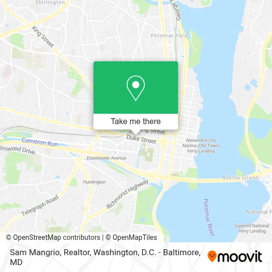Sam Mangrio, Realtor map
