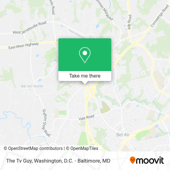 The Tv Guy map