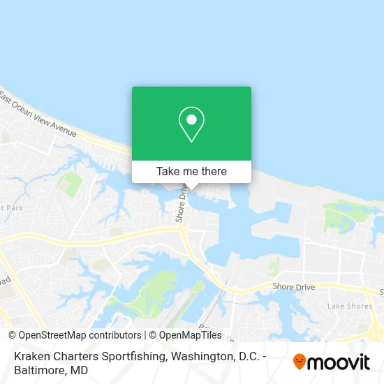 Kraken Charters Sportfishing map
