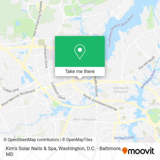 Kim's Solar Nails & Spa map