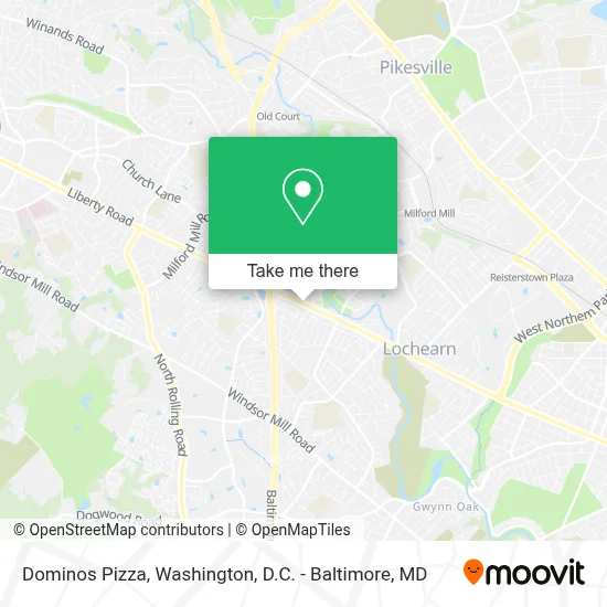 Dominos Pizza map