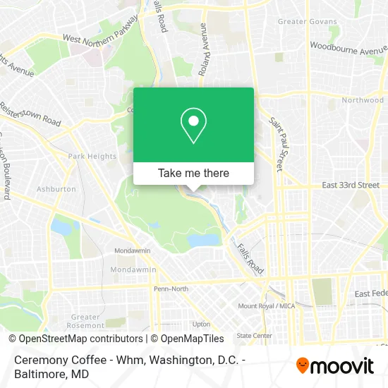 Ceremony Coffee - Whm map
