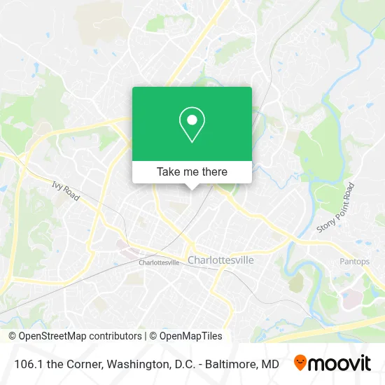106.1 the Corner map