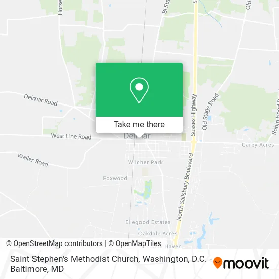 Saint Stephen's Methodist Church map