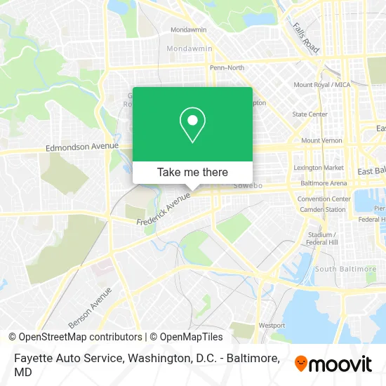 Fayette Auto Service map