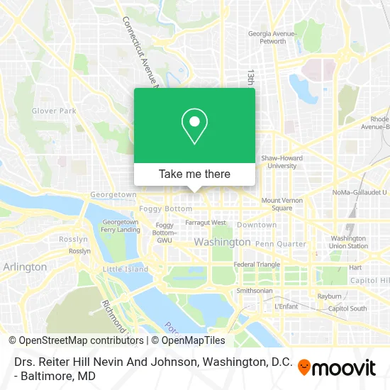 Drs. Reiter Hill Nevin And Johnson map