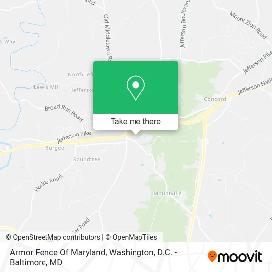 Armor Fence Of Maryland map