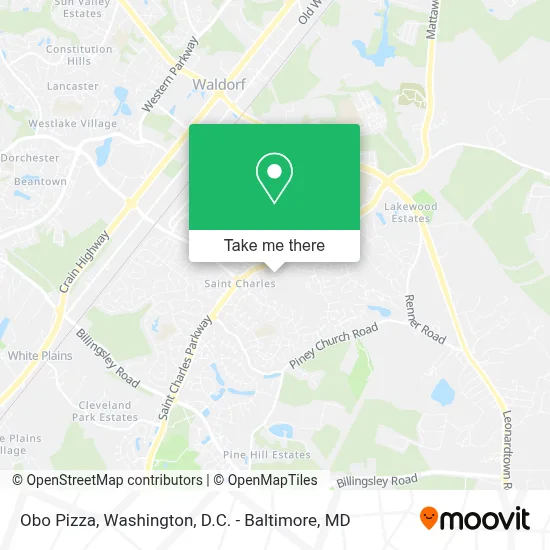 Obo Pizza map