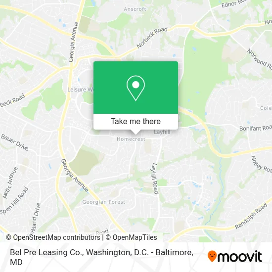 Bel Pre Leasing Co. map