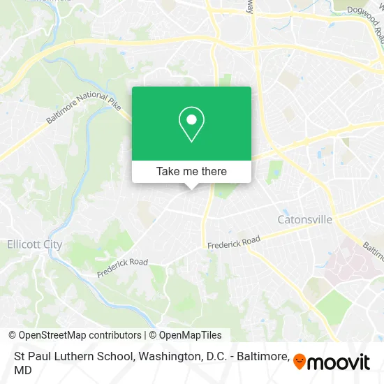 St Paul Luthern School map