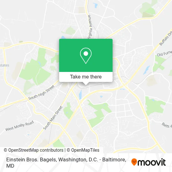 Einstein Bros. Bagels map