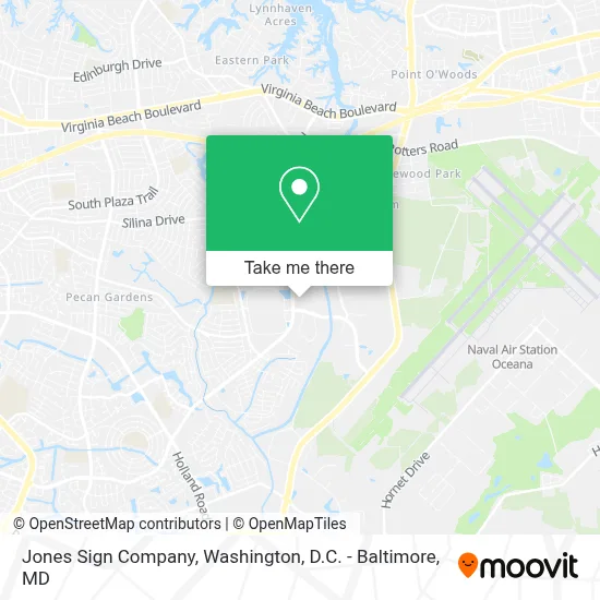 Jones Sign Company map