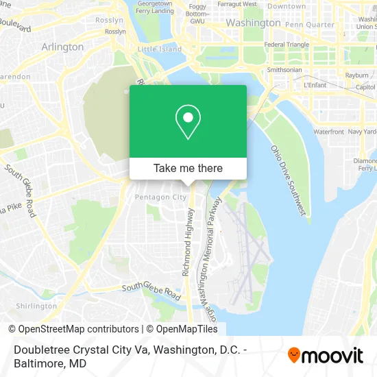 Doubletree Crystal City Va map