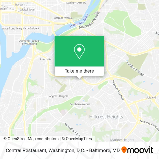 Central Restaurant map