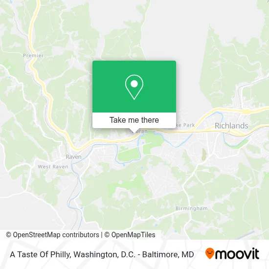 A Taste Of Philly map