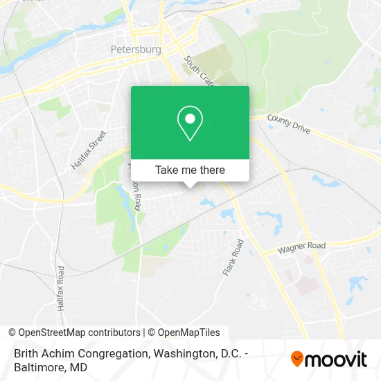 Brith Achim Congregation map