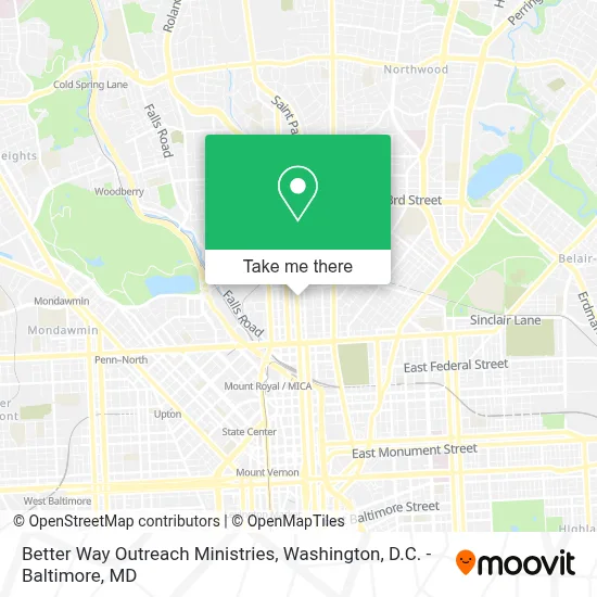 Better Way Outreach Ministries map