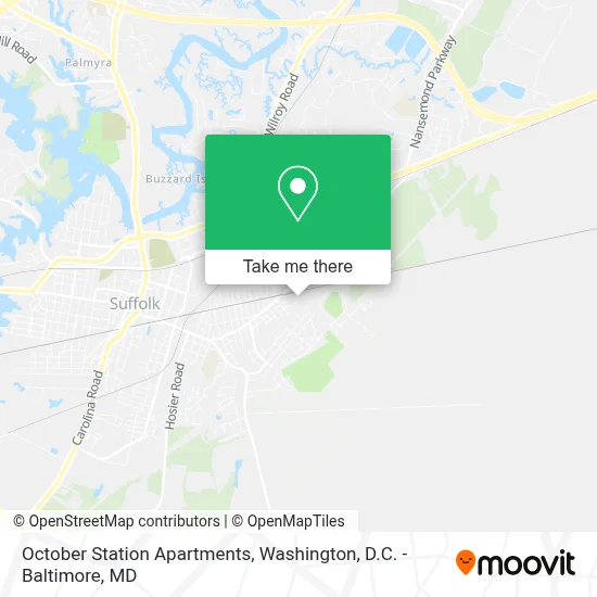 October Station Apartments map