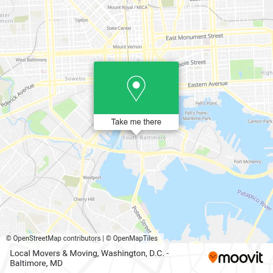 Local Movers & Moving map