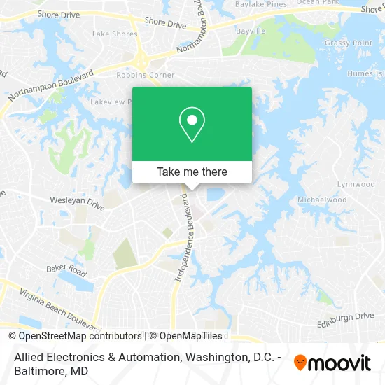 Allied Electronics & Automation map