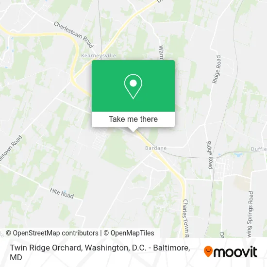 Twin Ridge Orchard map