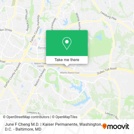 June F Cheng M.D. | Kaiser Permanente map