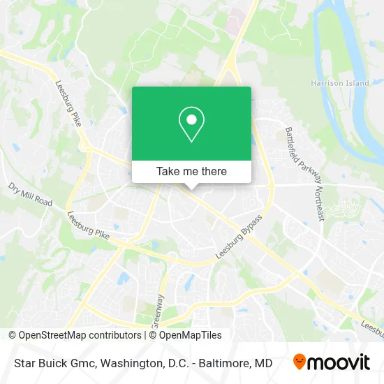 Star Buick Gmc map