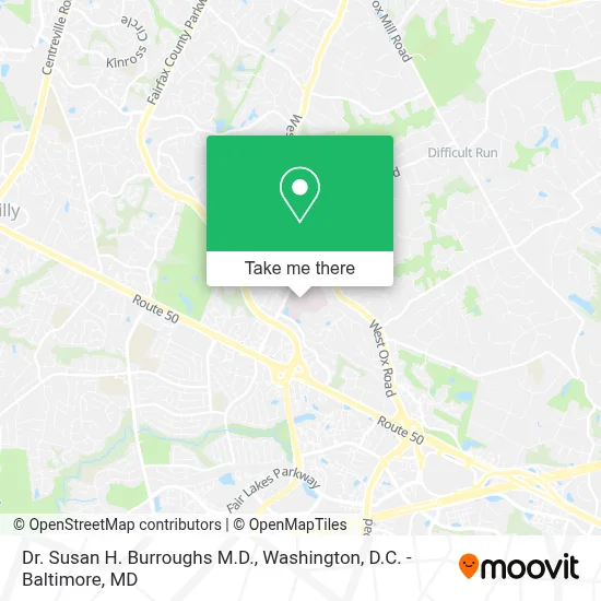 Dr. Susan H. Burroughs M.D. map