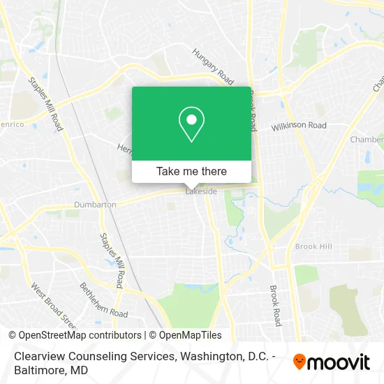 Clearview Counseling Services map