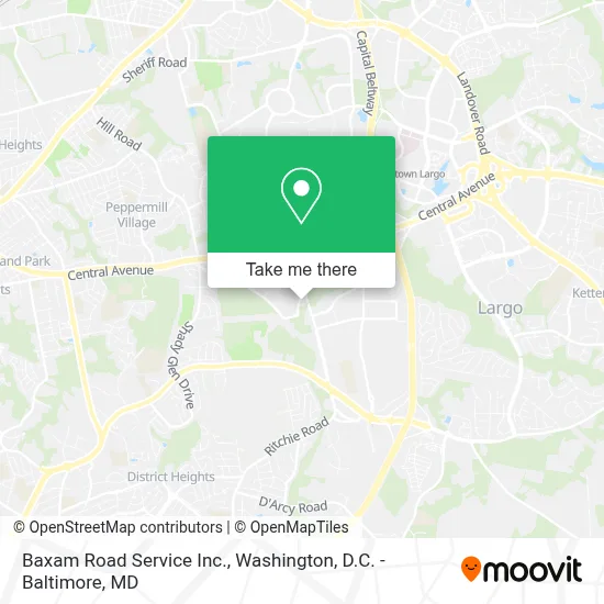 Baxam Road Service Inc. map