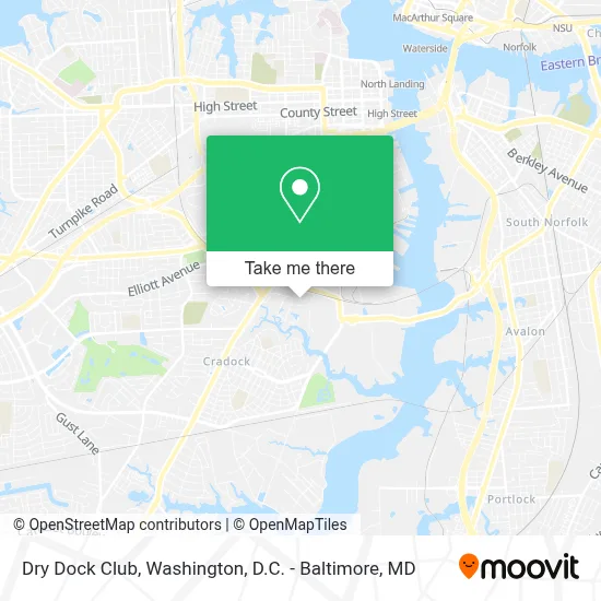 Dry Dock Club map