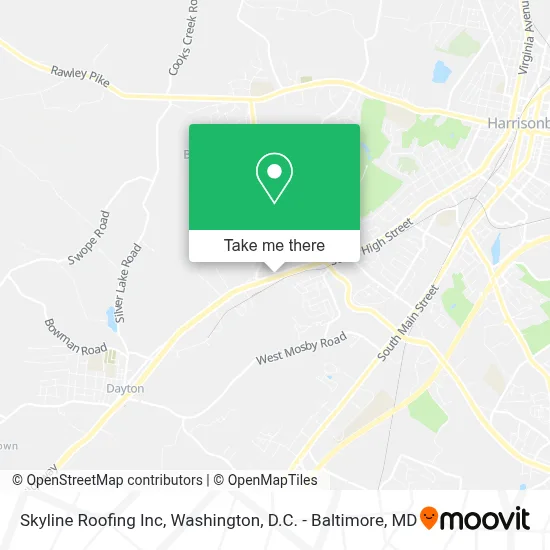 Skyline Roofing Inc map